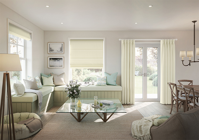 Vienna, Cream - Motorised Roman Blind - Image 8